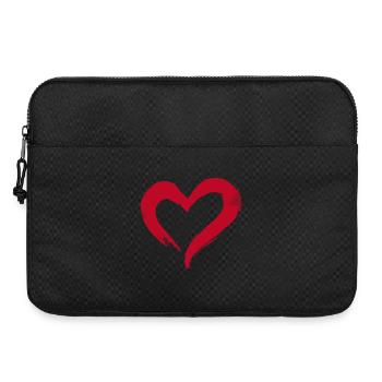 Herz - Laptoptasche 15" - Schwarz - Vorne