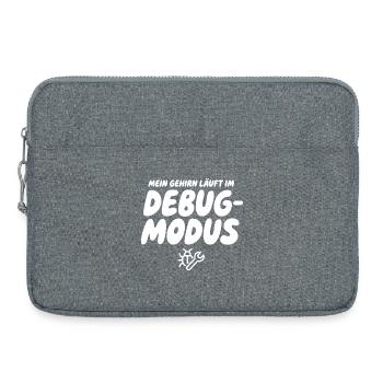 Cerveau en mode débogage – Graphismes humoristiques - Sacoche pour ordinateur portable 15 pouces - gris chiné - Devant