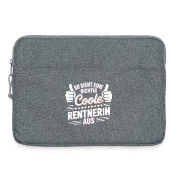 This is what a really cool pensioner looks like - Laptop bag 15" - heather grey - Front