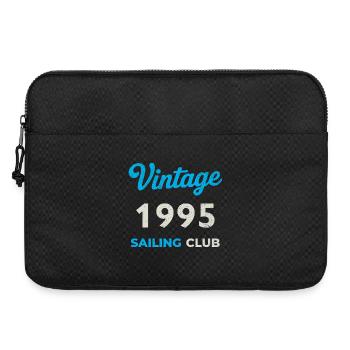 Vintage 1995 – Sailing Club Retro Geburtsjahr - Laptoptasche 15" - Schwarz - Vorne