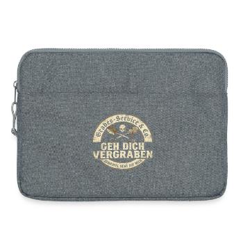 Go Bury You Graves Service Humor - Laptop bag 15" - heather grey - Front