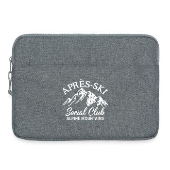 Après Ski Social Club Alpine Mountains - Sacoche pour ordinateur portable 15 pouces - gris chiné - Devant