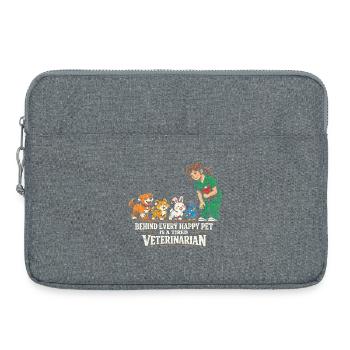 Vétérinaire Vétérinaire - Sacoche pour ordinateur portable 15 pouces - gris chiné - Devant