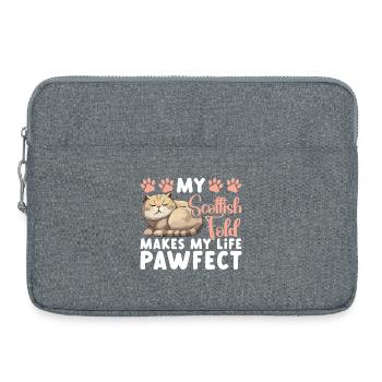  Scottish Fold Owner Cat Stuffed Animal Scottish - Laptop bag 15" - heather grey - Front