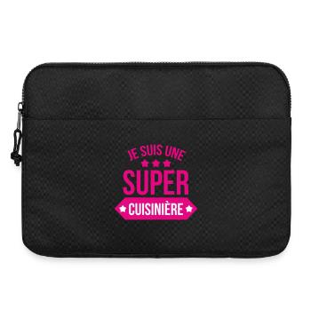  je suis super cuisinière - Sacoche pour ordinateur portable 15 pouces - noir - Devant
