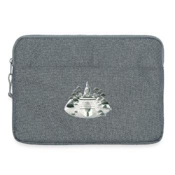 Stille Reflektionen ZenGarten - Laptoptasche 15" - Grau meliert - Vorne