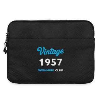 Vintage 1957 – Année de naissance rétro du club de natation - Sacoche pour ordinateur portable 15 pouces - noir - Devant