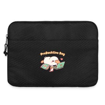 Journée de canard mignon qui se détend avec un ordinateur portable ProDucktive - Sacoche pour ordinateur portable 15 pouces - noir - Devant
