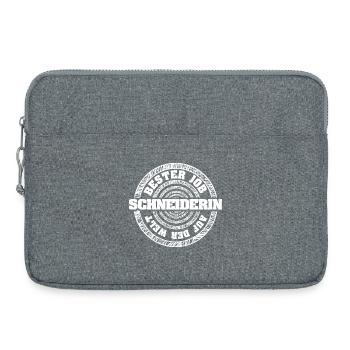 Gift for seamstress - Laptop bag 15" - heather grey - Front