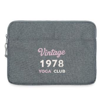 Vintage 1978 Yoga Club Année de naissance rétro Vintage - Sacoche pour ordinateur portable 15 pouces - gris chiné - Devant