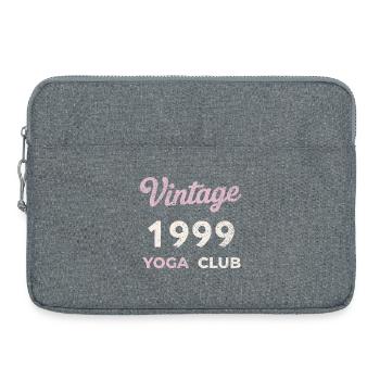 Vintage 1999 Yoga Club Retro Année de naissance vintage - Sacoche pour ordinateur portable 15 pouces - gris chiné - Devant