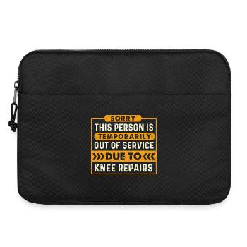Out Of Service Due To Knee Repairs - Laptop bag 15" - black - Front