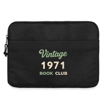 Cadeau rétro de l’année de naissance vintage du club de lecture de 1971 - Sacoche pour ordinateur portable 15 pouces - noir - Devant