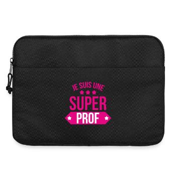 Je Suis Une Super Prof : L'As du Secondaire ! - Sacoche pour ordinateur portable 15 pouces - noir - Devant