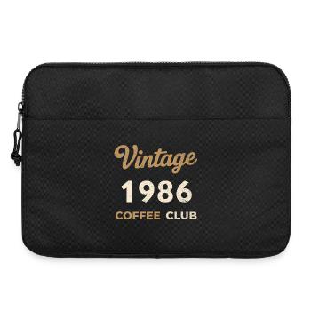 Millésime 1986 – Année de naissance rétro de Coffee Club - Sacoche pour ordinateur portable 15 pouces - noir - Devant
