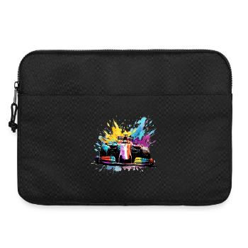 Course Race Car Speed Coloré Splash Art Racer - Sacoche pour ordinateur portable 15 pouces - noir - Devant