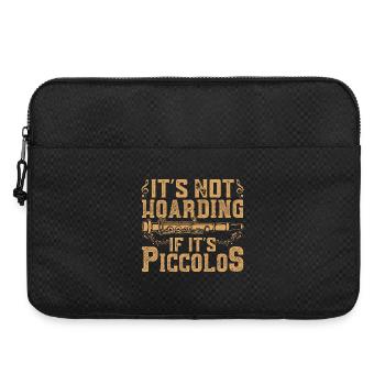  Piccolo Player Marching Band Orchestra Instrument - Laptop bag 15" - black - Front
