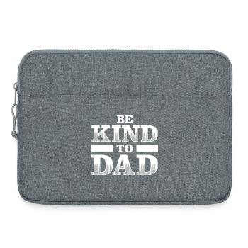 Soyez gentil avec la chemise minimaliste de papa - Sacoche pour ordinateur portable 15 pouces - gris chiné - Devant