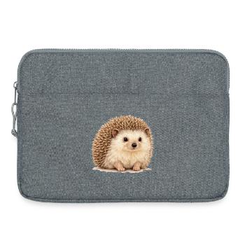 Hérisson câlin héros - Sacoche pour ordinateur portable 15 pouces - gris chiné - Devant