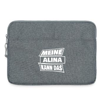 Alina als Sprueche - Laptoptasche 15" - Grau meliert - Vorne