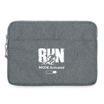 Cadeau de fitness pour la course activée en mode course - Sacoche pour ordinateur portable 15 pouces - gris chiné - Devant