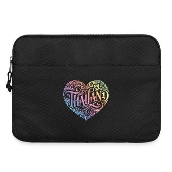 Cœur Thaïlandais Coloré - Sacoche pour ordinateur portable 15 pouces - noir - Devant
