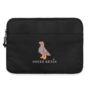 Pigeon Soyez Bénis Orange - Sacoche pour ordinateur portable 15 pouces - noir - Devant