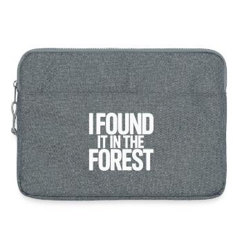 Zum Pilzesammeln Bereit: Steinpilze Sammeln - Laptoptasche 15" - Grau meliert - Vorne