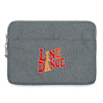 Line Dance Love - Laptop bag 15" - heather grey - Front