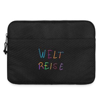 Weltreise Knetbuchstaben Farbenspiel - Laptoptasche 15" - Schwarz - Vorne