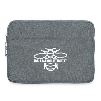 Bumblebee Bold Typography - Laptop bag 15" - heather grey - Front