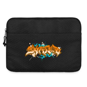 Skater Skateboard Skate Graffiti - Laptoptasche 15" - Schwarz - Vorne