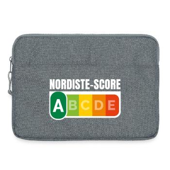 NORDISTE SCORE - Humour noir - Sacoche pour ordinateur portable 15 pouces - gris chiné - Devant