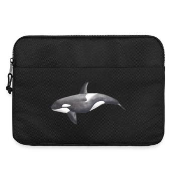 Orca – Meeresbewohner, Illustration, 2022 - Laptoptasche 15" - Schwarz - Vorne