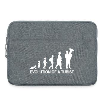 Development from child to tuba player - Laptop bag 15" - heather grey - Front