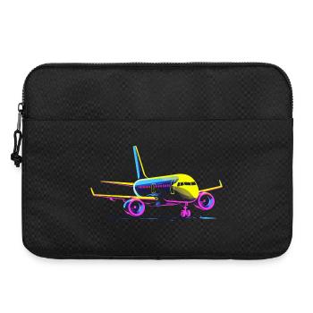 Style de dessin animé d’avion - Sacoche pour ordinateur portable 15 pouces - noir - Devant