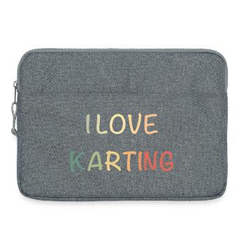 KartingLiebe Pastel Racing - Sacoche pour ordinateur portable 15 pouces - gris chiné - Devant