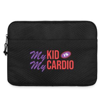 Forme physique pour les parents – Mon enfant est mon cardio - Sacoche pour ordinateur portable 15 pouces - noir - Devant