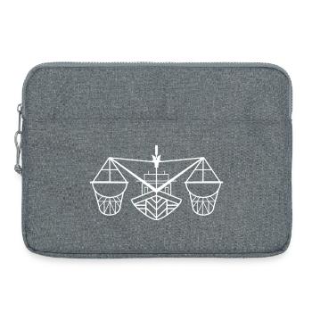 Équilibreur du juge Kutterfriese - Sacoche pour ordinateur portable 15 pouces - gris chiné - Devant