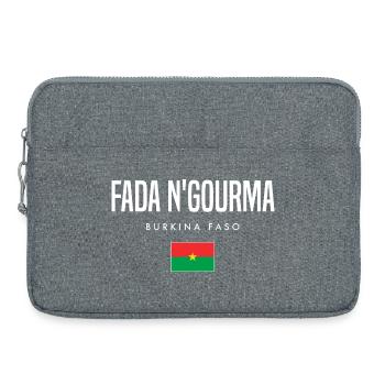 Fada N'gourma Burkina Faso - Sacoche pour ordinateur portable 15 pouces - gris chiné - Devant