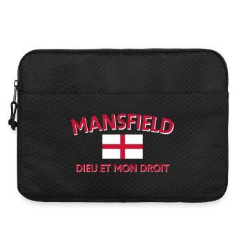 Drapeau anglais Mansfield Le droit de Dieu - Sacoche pour ordinateur portable 15 pouces - noir - Devant