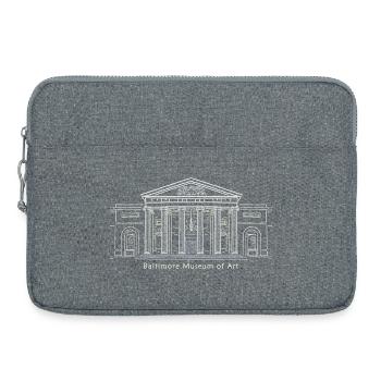 Baltimore Museum of Art, Hand Drawing, USA - Laptop bag 15" - heather grey - Front