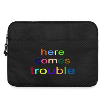 here_comes_trouble - Laptop bag 15" - black - Front