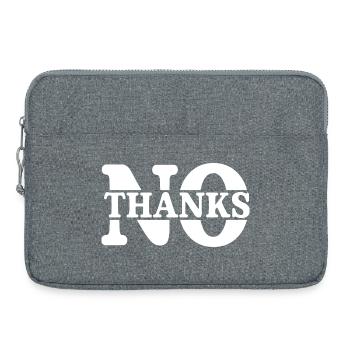 no thanks - Laptop bag 15" - heather grey - Front