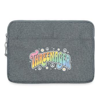 Threenager 3e anniversaire 3 ans Filles - Sacoche pour ordinateur portable 15 pouces - gris chiné - Devant