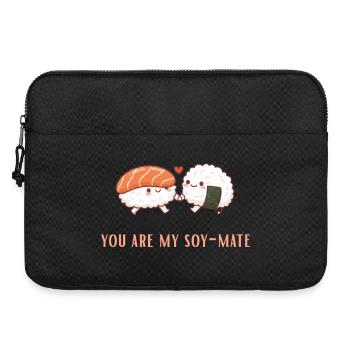 Soy-Mate Sushi Liebesduo soulmate - Laptoptasche 15" - Schwarz - Vorne