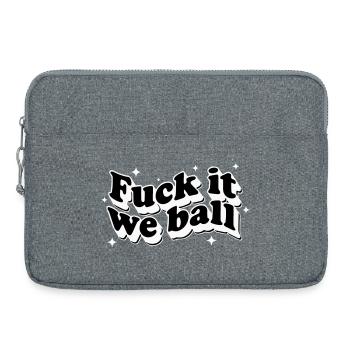Fuck It We Ball - Retro Stars White - Sacoche pour ordinateur portable 15 pouces - gris chiné - Devant