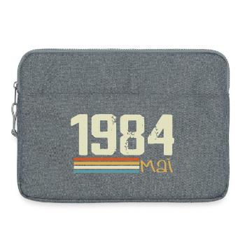 Mai 1984 - Sacoche pour ordinateur portable 15 pouces - gris chiné - Devant