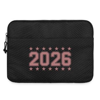 Insigne rétro année 2026 - Sacoche pour ordinateur portable 15 pouces - noir - Devant