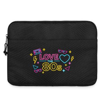 Neon 80er Love Design - Laptoptasche 15" - Schwarz - Vorne